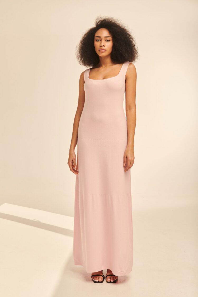 Φόρεμα πλεκτό ροζ | Combos Knitwear