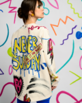 Σακάκι με graffity print | Never on Sunday