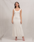 Φόρεμα πλεκτό λευκό | Combos Knitwear