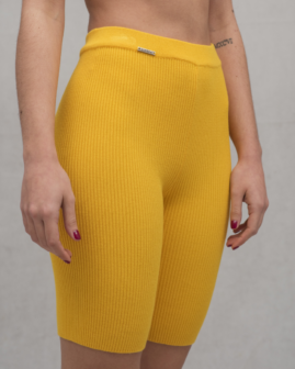 Ποδηλατικό κολάν κίτρινο | Combos Knitwear