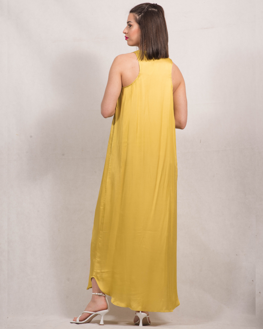 Φόρεμα αμάνικο με ζώνη | MaraDoro