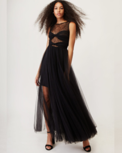 Πλεκτή maxi φούστα μαύρη | Combos Knitwear