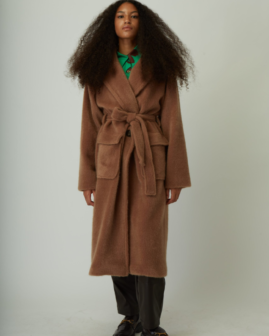 Παλτό με οικολογική γούνα | Dolce Domenica
