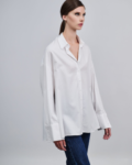 Unisex λευκό πουκάμισο | Combos Knitwear