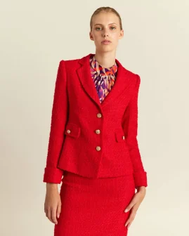 Σακάκι tweed κόκκινο | Forel