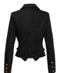 Τζιν γυναικείο σακάκι μαύρο | Combos Knitwear