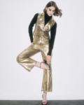 Τζιν παντελόνι χρυσό | Combos Knitwear