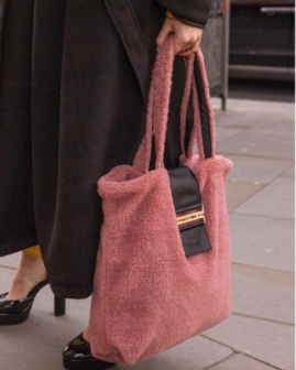Τσάντα teddy shopper ροζ | Leather twist