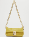 Carla δερμάτινη τσάντα lime | Leather twist