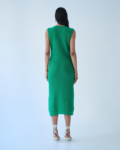 Φόρεμα πλεκτό αμάνικο πικέ | Combos Knitwear