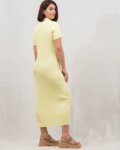 Φόρεμα πλεκτό πόλο κίτρινο | Combos Knitwear